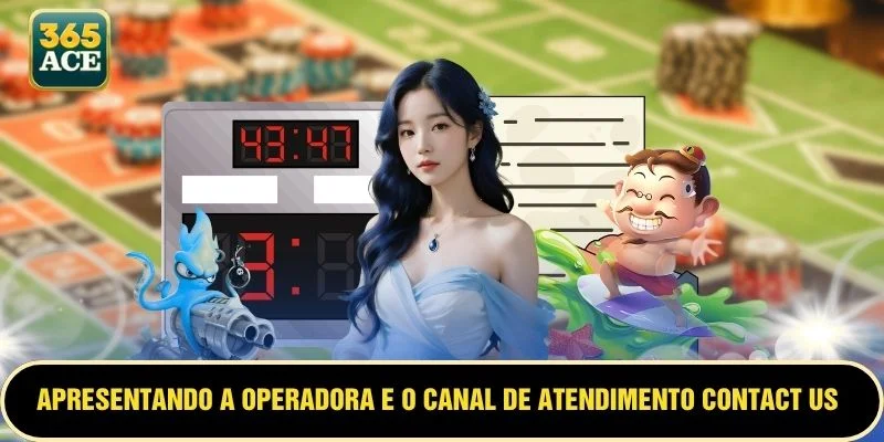 Apresentando a operadora e o canal de atendimento Contact Us