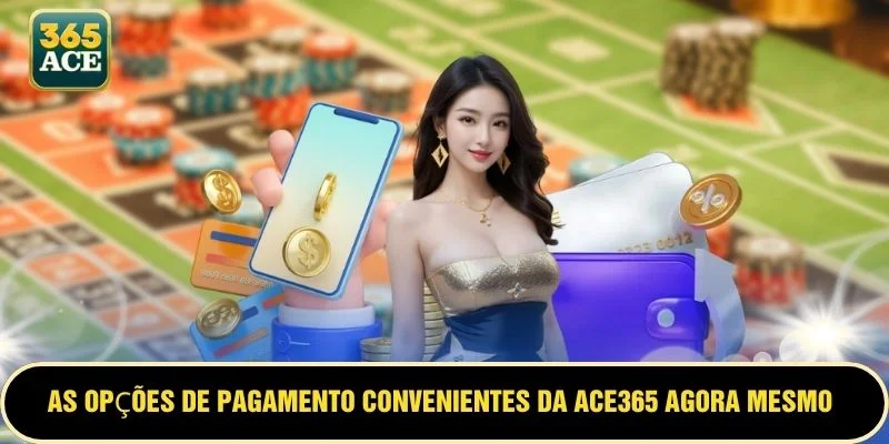 As opções de pagamento convenientes da ACE365 agora mesmo