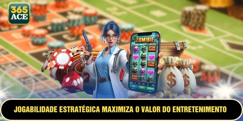 Jogabilidade estratégica maximiza o valor do entretenimento