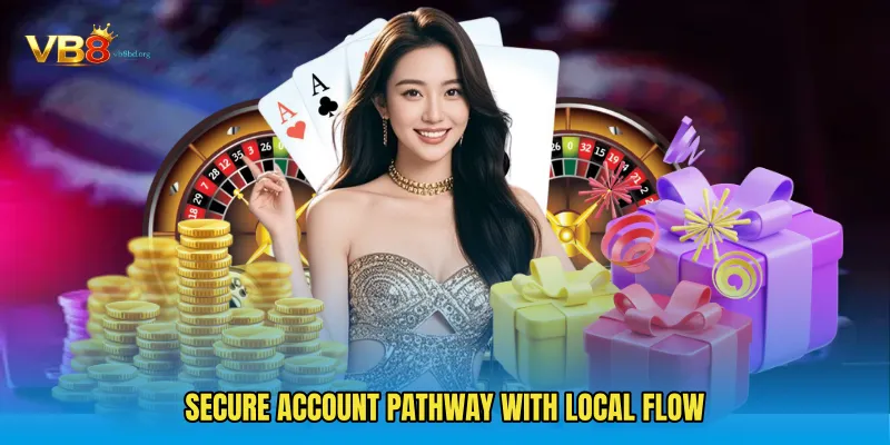 Secure account pathway with local flow